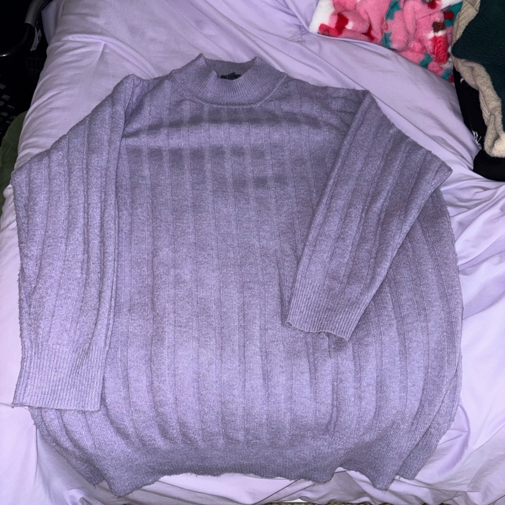 Lavender Turtleneck Sweater